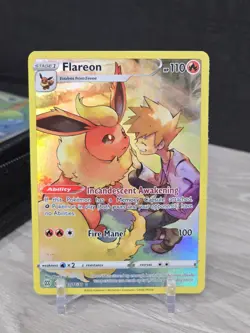 Pokemon Card Flareon TG01/TG30 Swsh09: Brilliant Stars 2022 Trainer Gallery Holo - Image 3