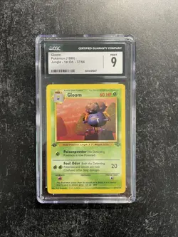 CGC 9 1st Edition Gloom Jungle Set 37/64 Pokemon Card 1999 - Image 1