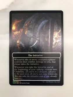 The Initiative / Undercity Foil Token MTG Magic the Gathering Card NM Mint CLB - Image 1