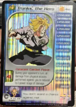 Dragon Ball Z Trunks the Hero Foil 150 LV4 DBZ TCG Rare Card - Image 1
