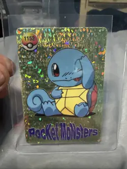 Squirtle #1152 | Pocket Monsters Pokemon Vintage Prism Vending Machine Card - Image 1