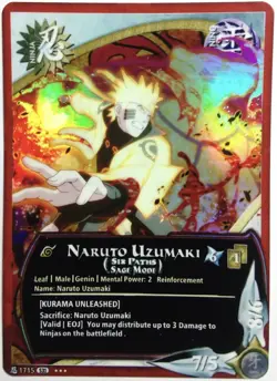 Carte Naruto ccg Collectible Card Game 81 Foil neuf - Image 1