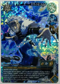 Carte Naruto CCG Collectible Card Game 201 Foil neuf The 2 Nd Hokage - Image 1