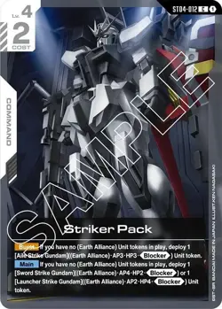 Gundam Card Game Striker Pack ST04-012 C Seed Strike NM - Image 1