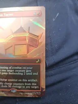 Fire Nation Turret NM Foil Borderless Final Fantasy Magic The Gathering Mtg - Image 3