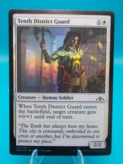 Tenth District Guard 001/259 Guilds of Ravnica MTG Foil Lightly Played - Image 1
