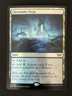 1x MTG Gloomlake Verge (Foil) - Duskmourn: House of Horror (DSK) #260 - Magic - Image 1