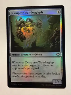 MTG Disruptor Wanderglyph (253/535) The Lost Caverns of Ixalan LP FOIL - Image 1