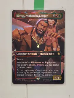 Barret, Avalanche Leader - Chocobo Track Foil (MTG x Final Fantasy) NM Condition - Image 1
