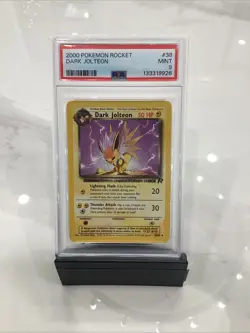 Pokemon 2000 Team Rocket Dark Jolteon 38/82 PSA 9 MINT Vintage WOTC - Image 1