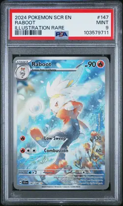 2024 POKEMON SCR EN-STELLAR CROWN 147 RABOOT PSA 9 |English - Image 1