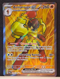 Pokemon TCG Armarouge ex Paradox Rift 218/182 Holo Ultra Rare NM/MT - Image 1