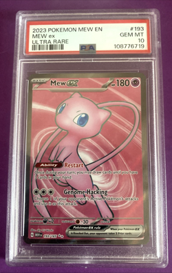 Pokemon Mew EX Scarlet & Violet Ultra Rare 193/165 PSA 10 GEM MINT - Image 1