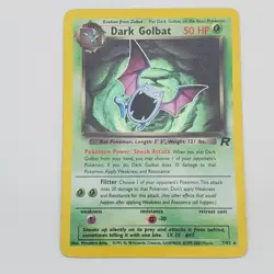 Pokemon TCG Dark Golbat 7/82 Holo Rare Unlimited Team Rocket - MP - Image 1