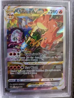Pokemon-Charizard VSTAR-UPC-(2022)-#262- PSA NM-MINT 8 - Image 2