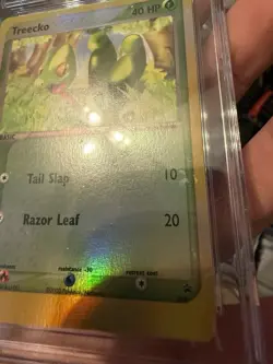 CGC 10 Treecko Reverse Holo #003 Black Star Promo Pokemon League 2003 *scuffs* - Image 3