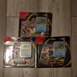 3 x Pokemon TCG Mega Evolution 3 Pack Blister - Golduck Sealed - Image 1