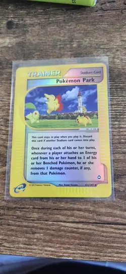 Pokemon TCG Trainer Park #131/147 Reverse Holo Aquapolis NM - Image 1