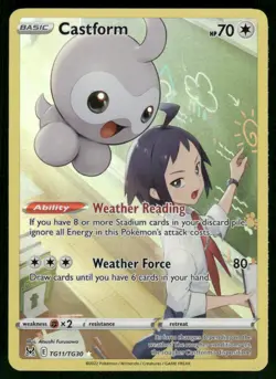 Castform TG11/TG30 Ultra Rare Holo NM Pokemon SWSH11: Lost Origin Trainer Galler - Image 1