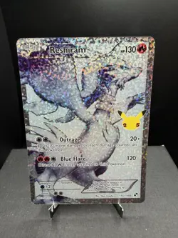 Pokemon TCG Celebrations Classic Collection Reshiram 113/114 Full Art Rare NM - Image 1