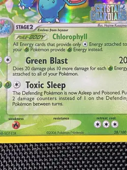 Venusaur 28/100 Stamped Ex Crystal Guardians 2006 Pokemon TCG MP- - Image 2