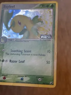 Pokemon TCG Bayleef 35/115 Unseen Forces Reverse Holo STAMPED Played - Image 2