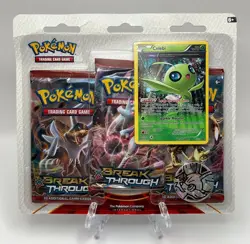 (402905) Pokemon XY Breakthrough Booster Celebi 3-Pack Blister - Factory Sealed - Image 1