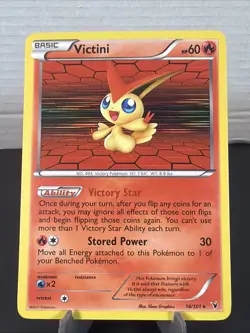 Pokemon Victini (14) Holo Rare Holo Noble Victories 14/101 NM - Image 1