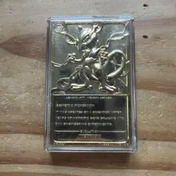 1999 Pokemon MewTwo Burger King 23K Gold Plated #150 Promo Limited Edition - Image 2