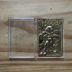 1999 Pokemon MewTwo Burger King 23K Gold Plated #150 Promo Limited Edition - Image 3