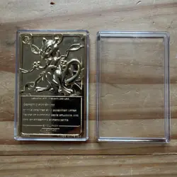 1999 Pokemon MewTwo Burger King 23K Gold Plated #150 Promo Limited Edition - Image 4