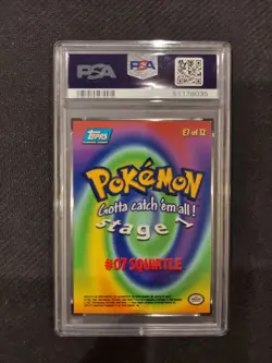 PSA 8 Squirtle Topps Pokemon Movie Edition - Image 2