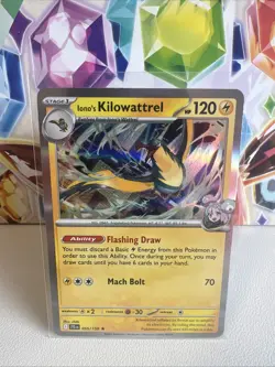 Pokemon TCG Iono's Kilowattrel 055/159 Holo Rare Journey Together English NM - Image 1