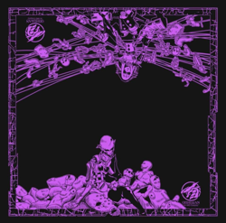 Yugioh Shaddoll Construct Black/Purple Cloth Playmat Stiched Border - Image 1