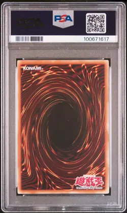 Yugioh Asian English Tri-Horned Dragon LOB-000 Legend of Blue Secret Rare PSA 8 - Image 2