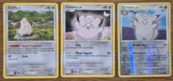 Pokemon Card Cleffa Clefairy Clefable Set Diamond & Pearl Base Set Rare - Image 1