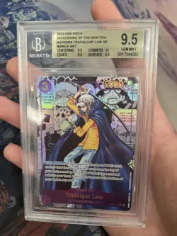 BGS 9.5 Trafalgar Law Manga Art SR OP05-069 - 2023 One Piece Card Game Awakening - Image 1