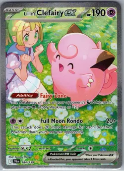 Lillie's Clefairy ex 184/159 SV09: Journey Together - Pokemon Card - NM - Image 1