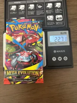 Extremely heavy 22.71g! Pokemon Mega Evolution booster pack English - Image 1