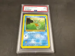 1999 POKEMON FOSSIL HORSEA 49/62 1ST EDITION RARE PSA 9 - Image 1
