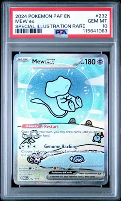 POKEMON PSA 10 2024 SV Paldean Fates Mew ex 232/091 SIR - Image 1