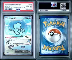 POKEMON PSA 10 2024 SV Paldean Fates Mew ex 232/091 SIR - Image 3
