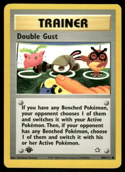 Pokemon Cards Double Gust 100/111 1ST EDITION Neo Genesis WOTC Common NM - Image 1