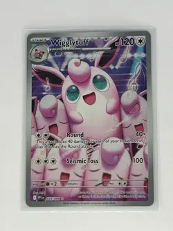 Pokemon Wigglytuff 105 Phantasmal Flames Illustration Rare Full Art Pokemon NM - Image 1