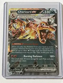 Charizard EX 125/197 Pokemon Obsidian Flames 2023 Near Mint Double Rare Holo - Image 1