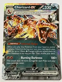 Charizard EX 125/197 Pokemon Obsidian Flames 2023 Near Mint Double Rare Holo - Image 4