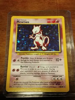 Mewtwo/Mewtu (1999) Base Set - 10/102 Holo Rare Pokemon TCG - Image 1