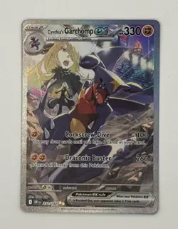 Pokemon TCG Cynthia's Garchomp EX Holo Card 232/182 Sv10: Destined Rivals NM - Image 1