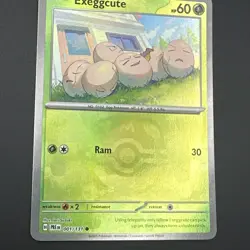 Exeggcute (Master Ball Pattern) 001/131 Prismatic Evolutions Holo Pokemon TCG - Image 1