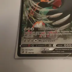 Pokemon TCG Copperajah V 136/192 Sword & Shield Rebel Clash Ultra Rare Holo MINT - Image 2